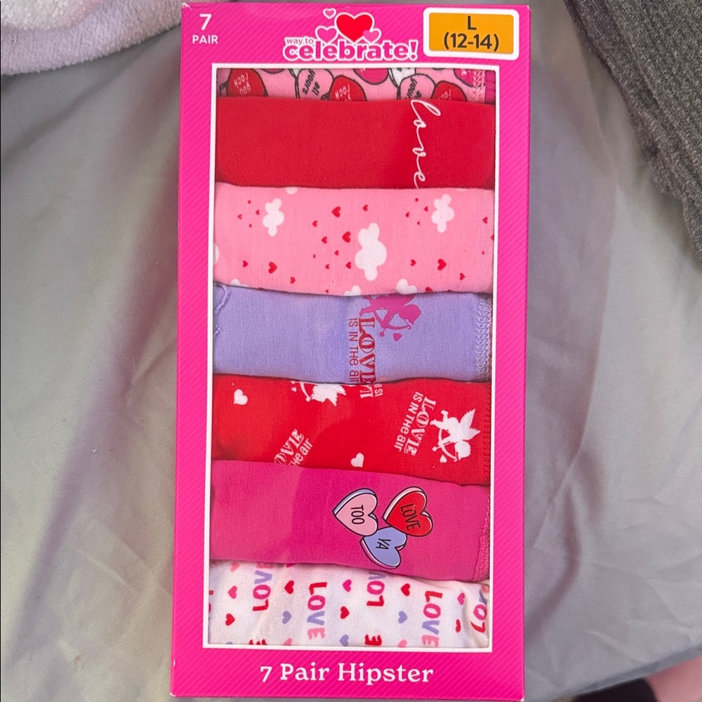 NIP WOMEN LARGE 12-14 Hipster Underwear 7 PAIRS